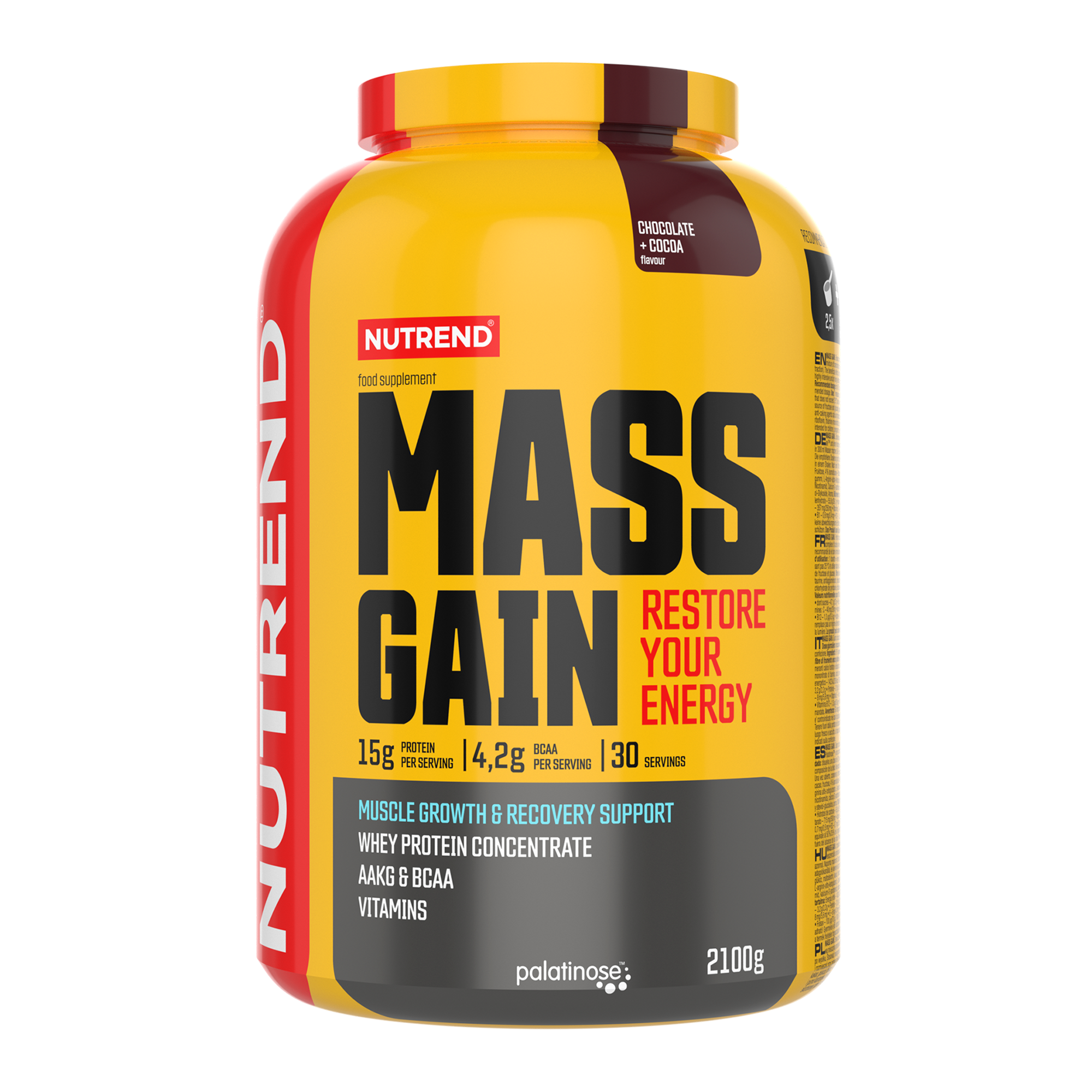 Масс Гейн 2100г/MASS GAIN 2100g Nutrend (Шоколад-какао)